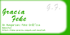 gracia feke business card